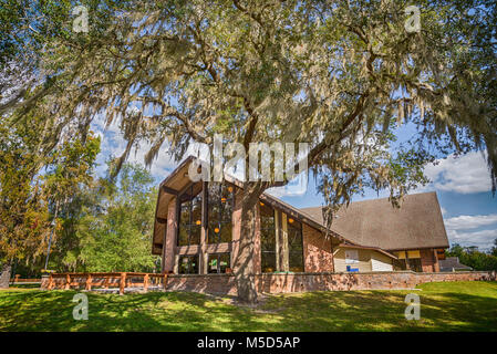 Camp Kulaqua is a 7th Day Adventist Church retreat area covering 600 acres, located just outside the town of High Springs in North Central Florida. Stock Photo