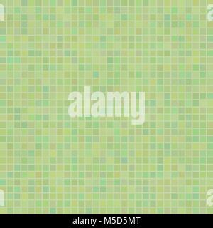 Green Mosaic Pattern. Square Ceramic Background Stock Vector