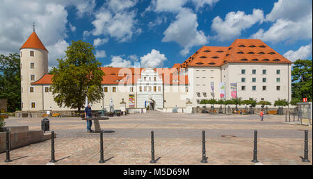 Freudenstein Castle, Freiberg, Saxony, Germany Stock Photo