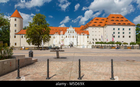 Freudenstein Castle, Freiberg, Saxony, Germany Stock Photo