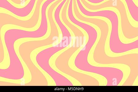 Vector background with Wavy Lines. Simple Background consisting of Stripe Shapes with Liquid effect of soft Color. Yellow, orange and light red Stock Vector