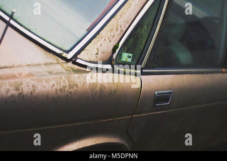 Old rusting Jaguar XJ6 Stock Photo