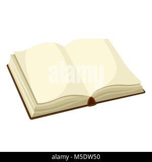 Open blank book. Illustration for education and school Stock Vector