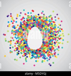 Colorful illustration for Easter, vector Stock Vector
