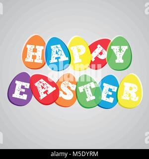Colorful illustration for Easter, vector Stock Vector