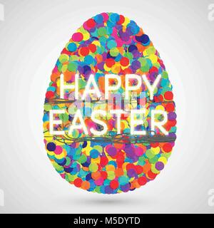 Colorful illustration for Easter, vector Stock Vector