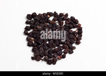 Remedial plant, dryly, plant parts, remedial plants, blueberrys, black, berries Stock Photo