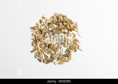 Remedial plant, dryly, plant parts, remedial plants, Schafgarbe, herb, herbs, tea, tea herbs Stock Photo