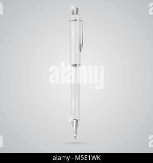Colorful realistic pen, vector Stock Vector