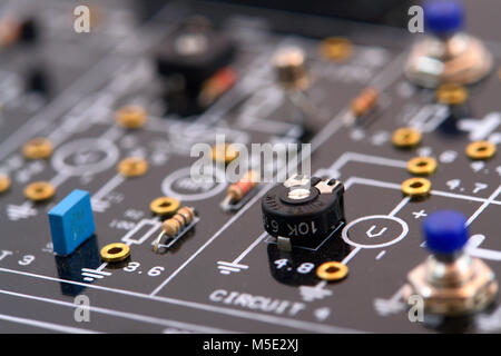 Electronic Circuit Details Stock Photo