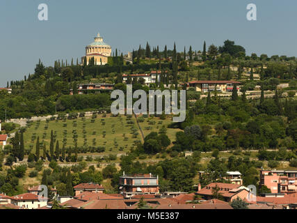 Shrine of Our Lady of Lourdes Santuario della Madonna di Lourdes, Verona, Italy Stock Photo