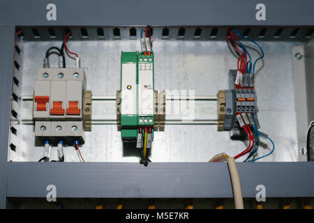 Automated process control systems, power supplies, controller. High-precision equipment for use in the power industry. Stock Photo