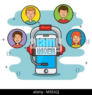 Smartphone with icons around, truck phone industry Stock Vector