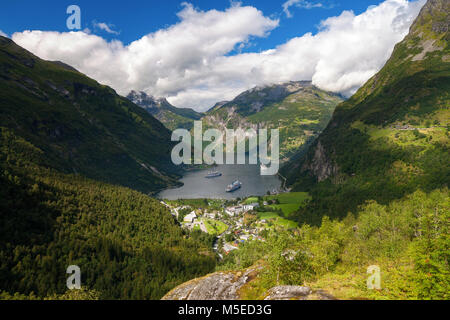 The Geirangerfjorden In Norway Stock Photo