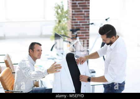 menswear designers working in the Studio. Stock Photo