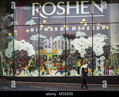 Kiev, Ukraine. 22nd Feb, 2018. Roshen store seen in Ocean Plaza mall in Kiev. Credit: Igor Golovniov/SOPA/ZUMA Wire/Alamy Live News Stock Photo