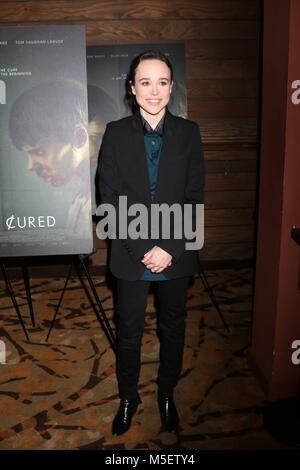 Los Angeles, CA, USA. 20th Feb, 2018. Ellen Page at arrivals for THE CURED Premiere, AMC Dine-In Sunset 5, West Hollywood, Los Angeles, CA February 20, 2018. Credit: Priscilla Grant/Everett Collection/Alamy Live News Stock Photo