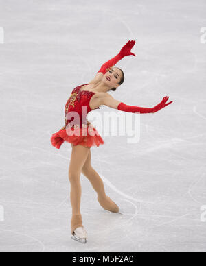 Alina ZAGITOVA, OAR / RUS, Aktion, Eiskunstlaufen Kuer der Frauen am 23.02.2018 Olympische Winterspiele 2018, vom 09.02. - 25.02.2018 in PyeongChang/ Suedkorea. |usage worldwide Stock Photo