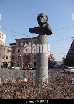 Andrei Sakharov statue in Andrei Sakharov square in Kentron district in ...