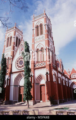 Sacred Heart cathedral in Pondicherry, Union Territory, India Stock Photo