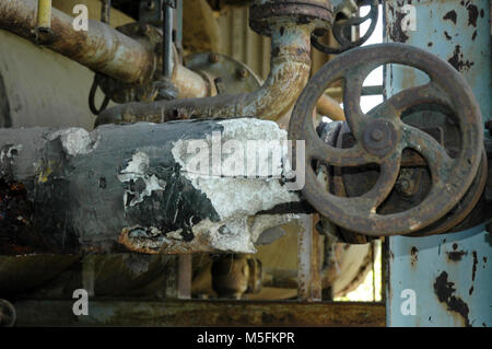 rusted valves in chemicals factory, bhopal, madhya pradesh, India, Asia Stock Photo