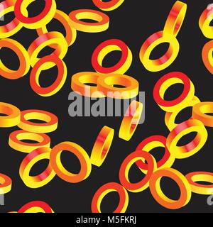 Abstract Golden Rings Stock Vector