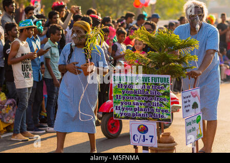 Goa/India- Feb 12 2019: Carnival Celebrations floats and costume party at Goa, India Stock Photo