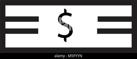 Money icon thin line outline isolated on white background for your web and mobile app design, vector illustration Stock Vector
