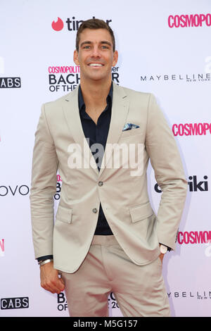 Sydney, Australia. 22nd February 2018.  Cam Cranley (The Bachelorette),  attends the Cosmopolitan + Tinder annual Bachelor of the Year Award at Coogee Stock Photo