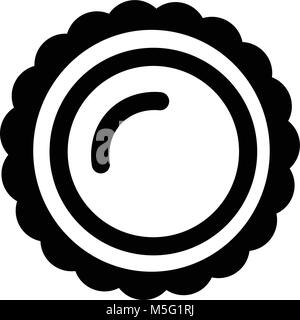 Saw Round icon. Outline and filled vector sign, linear and full pictogram isolated on white, logo illustration Stock Vector