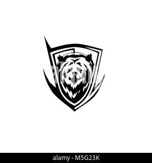 black bear icon vector illutration Stock Vector