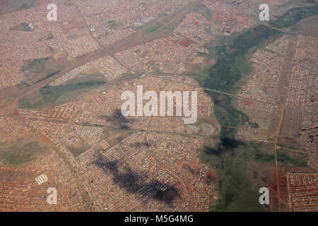 Aerial view of Soweto Township, South Africa, Stock Photo