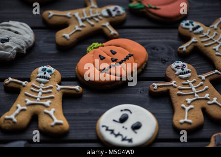 homemade halloween cookies Stock Photo
