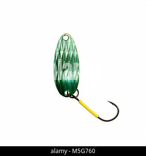 Wobbler fishing lure on white. High resolution image. Stock Photo