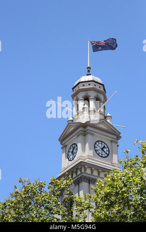 Historic Paddington Town Hall Clock Tower, Sydney, Australia Stock Photo