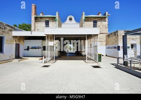 View of the Fremantle Prison located near Perth in Western Australia, now a memorial museum and a UNESCO World Heritage site Stock Photo