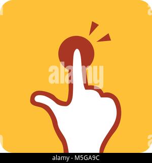 Click icon, Vector illustration Stock Vector