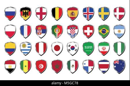 infographic about FIFA World Cup Russia 2018 Stock Vector