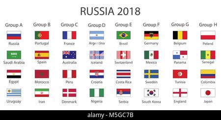 infographic about FIFA World Cup Russia 2018 Stock Vector