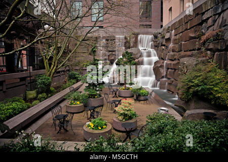 WA13652-00...WASHINGTON - The UPS, (United Parcel Service), Waterfall Park in the Pioneer Square area of downtown Seattle. Stock Photo