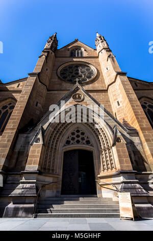 St Mary's Cathedral is the cathedral church of the Roman Catholic Archdiocese of Sydney and the seat of the Archbishop of Sydney Stock Photo