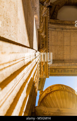 Column of the Palace of Fine Arts - San Francisco Stock Photo