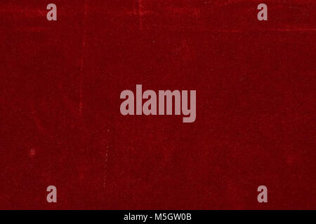 Red velvet wall closeup texture Stock Photo