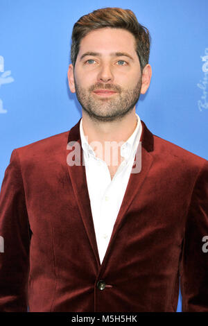 Berlin, Germany. 23rd Feb, 2018. (EDITORS NOTE: Image has been digitally retouched) Murray Cummings photographed at the 'Songwriter' photo call during the 68th Berlin Film Festival at the Grand Hyatt Hotel on February 23, 2018 in Berlin, Germany. Credit: John Rasimus/Media Punch ***France, Sweden, Norway, Denark, Finland, Usa, Czech Republic, South America Only***/Alamy Live News Stock Photo