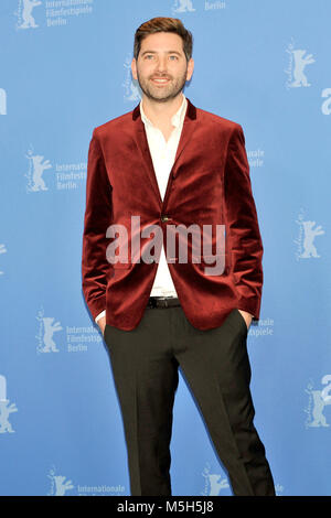 Berlin, Germany. 23rd Feb, 2018. (EDITORS NOTE: Image has been digitally retouched) Murray Cummings photographed at the 'Songwriter' photo call during the 68th Berlin Film Festival at the Grand Hyatt Hotel on February 23, 2018 in Berlin, Germany. Credit: John Rasimus/Media Punch ***France, Sweden, Norway, Denark, Finland, Usa, Czech Republic, South America Only***/Alamy Live News Stock Photo