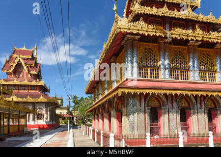 Kor Nat: U Na Auk temple, , Kayin (Karen) State, Myanmar (Burma) Stock Photo