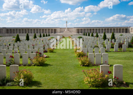 The British Military cemetery at Pozieres, near Albert, France Stock Photo