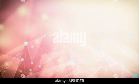 Abstract network connection backround, internet communication concept Stock Photo