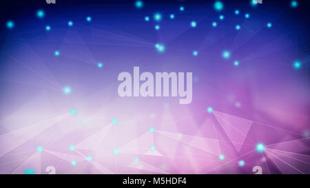 Abstract network connection backround, internet communication concept Stock Photo