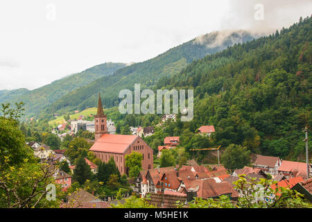 the picturesque town of Schiltach in the black forest, Baden WUttemberg, Germany Stock Photo